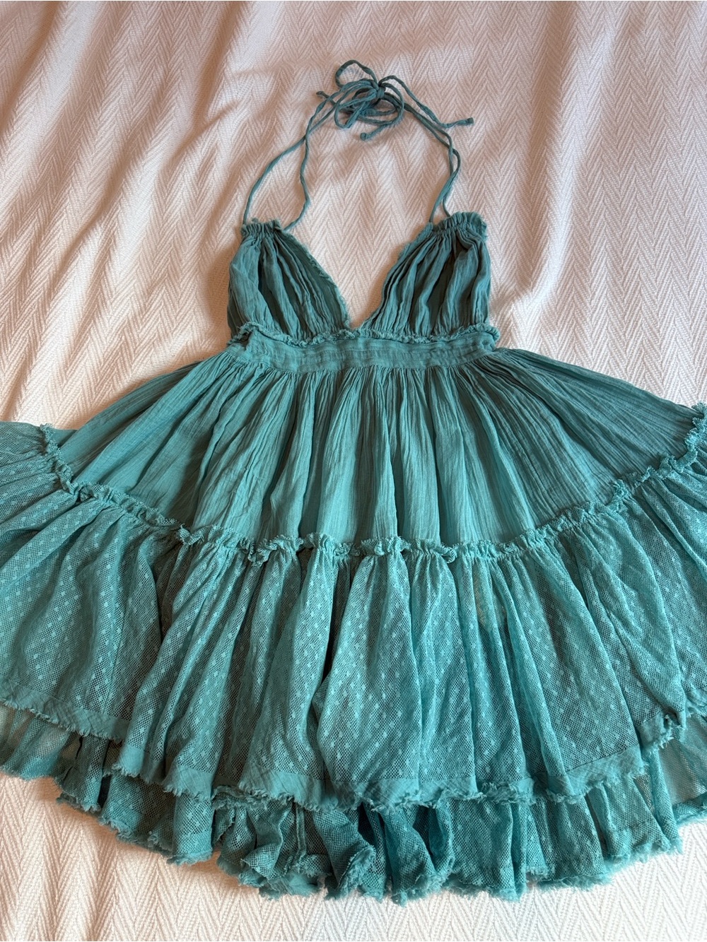 Free People 100 Degrees Swiss Dot mini dress 👗